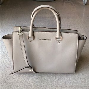 Selma Medium Saffiano Leather Satchel